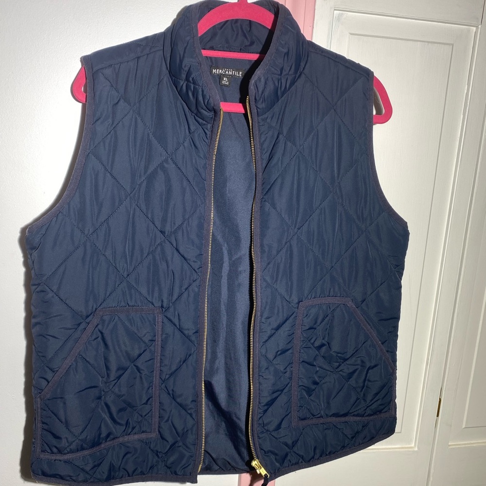 ECU JCREW navy vest, size XL